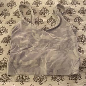Lululemon white camo align tank top